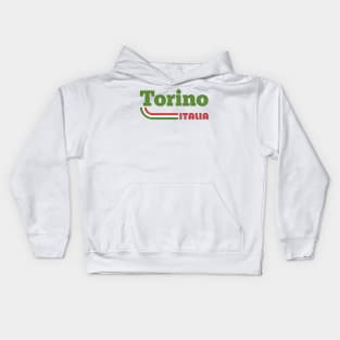 Torino, Italia // Retro Styled Italian Design Kids Hoodie